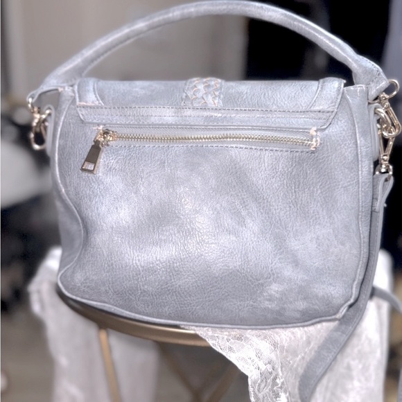TRENDY MUTED GREY MODA LUXE CROSSBODY BAG - Picture 2 of 10